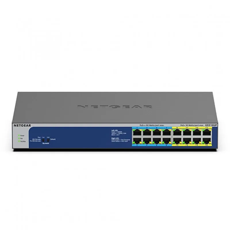 Switch Netgear GS516UP 16 porte Gigabit PoE