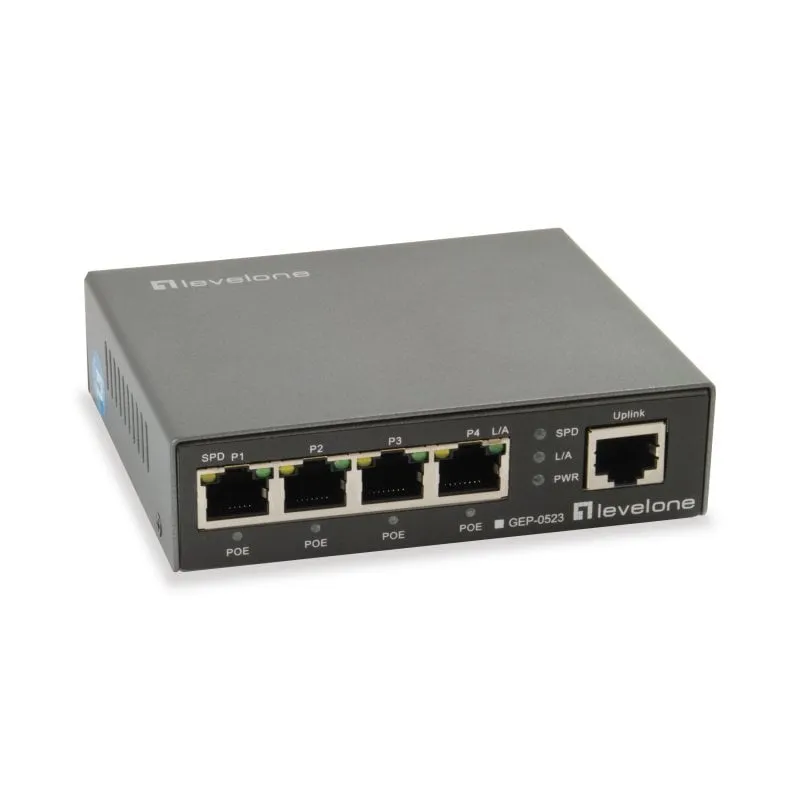 Switch GEP-0523 di primo livello PoE a 5 porte
