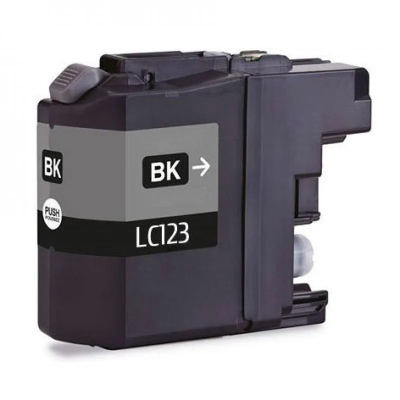 Cartuccia d'inchiostro Inkpro compatibile con Brother LC123XL/LC121XL nera