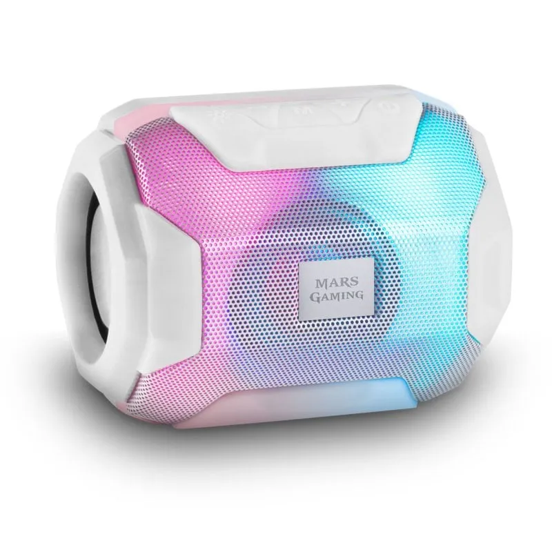 Altoparlante Bluetooth Mars Gaming MSBAX 10W Bianco