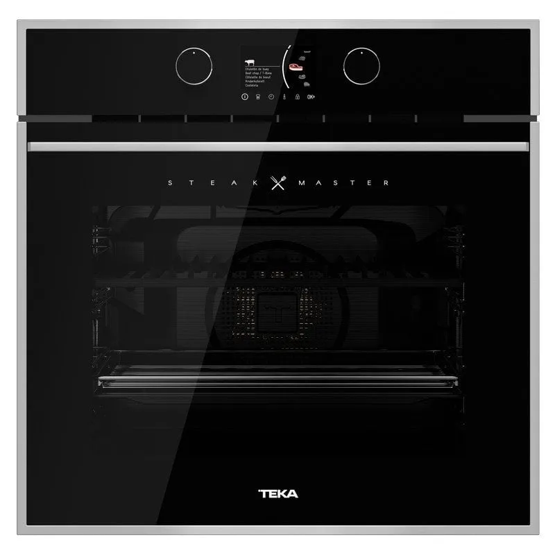 Forno Pirolitico Multifunzione Teka Steakmaster 71L A Vetro Nero