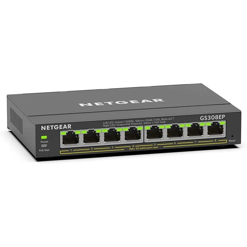 Netgear GS308EP Switch 8 porte Gigabit PoE+