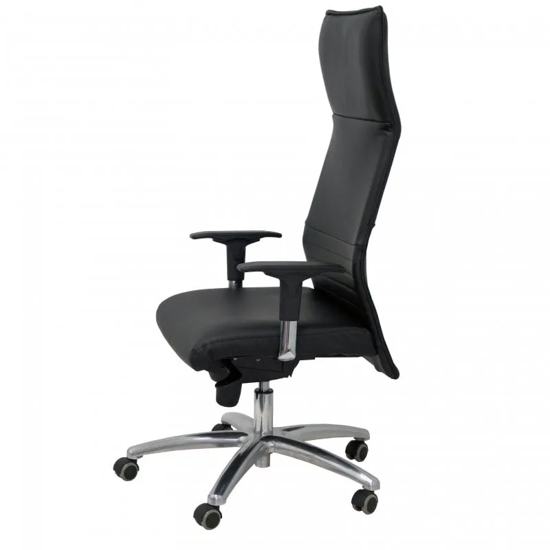 Poltrona Piqueras y Crespo Albacete XL in ecopelle con memory foam nero