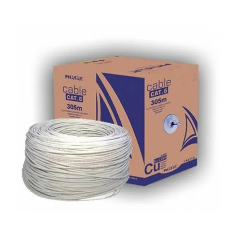 Cavo di rete Phasak Coil RJ45 UTP AWG24 Cat.6 305m Grigio