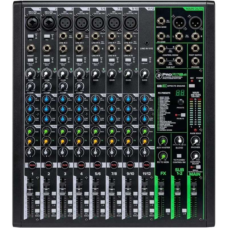 Mixer di effetti professionale Mackie ProFX12v3