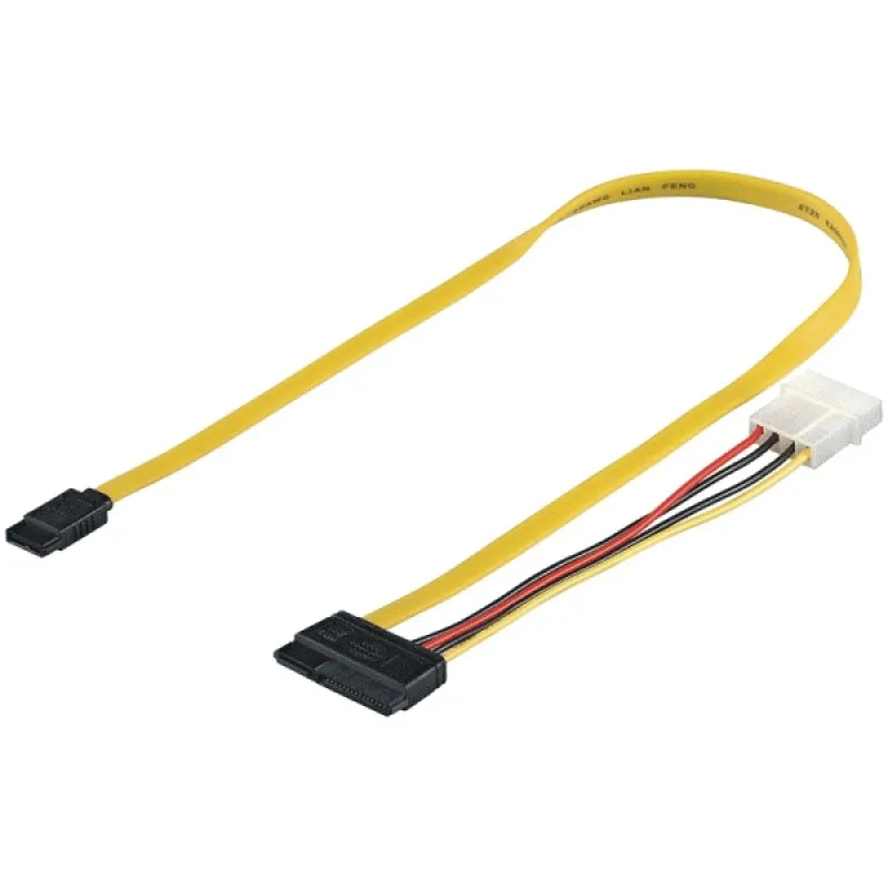 Cavo adattatore SI-Seleccion SATA a Molex 4 pin maschio/maschio da 50 cm
