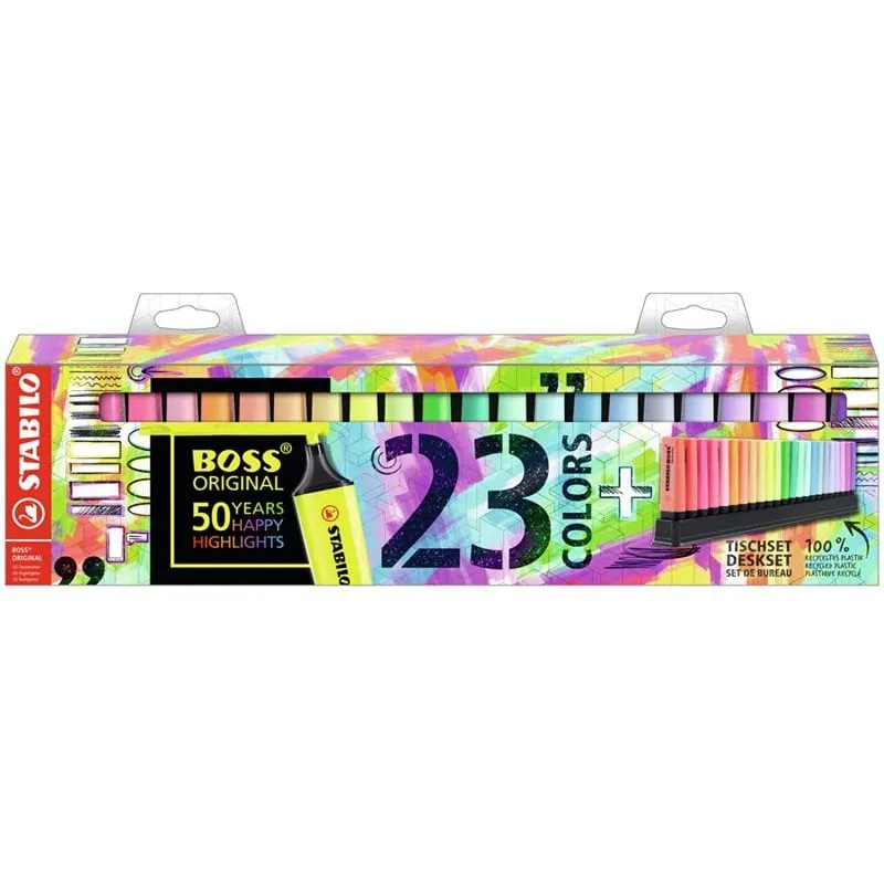 STABILO Boss Original evidenziatore 23 pz Punta smussata Multicolore