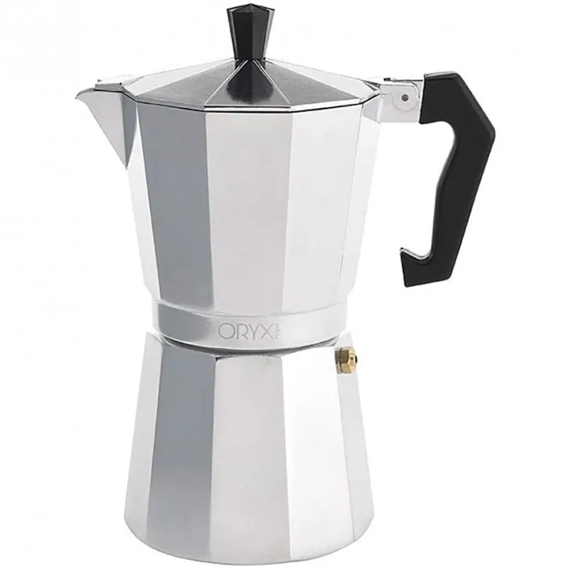 Oryx Caffettiera Italiana Classica 6 Tazze Argento