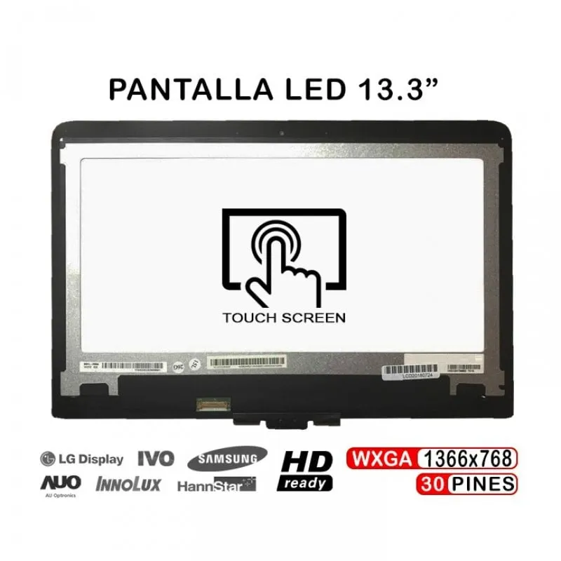 Touchscreen LED da 13,3" per HP Pavilion X360 13-S100NJ 13-S121DS