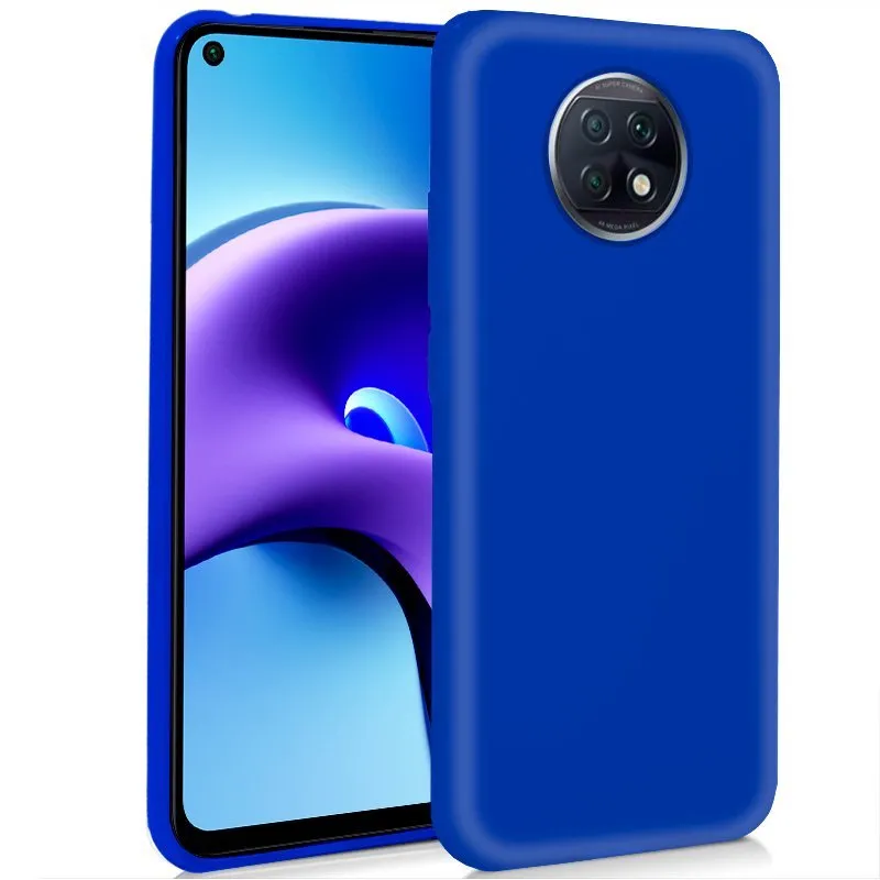 Custodia in silicone blu freddo per Xiaomi Redmi Note 9T