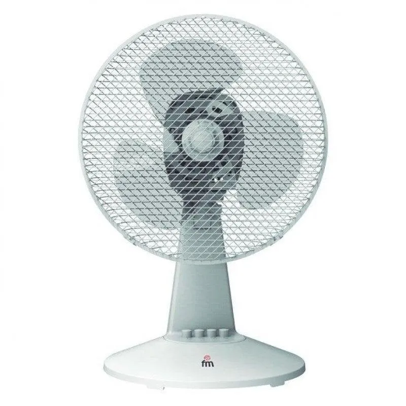 Ventilatore da Tavolo Ufesa SB-130 30W 30cm 3 Velocità Oscillante Testa Orientabile Bianco