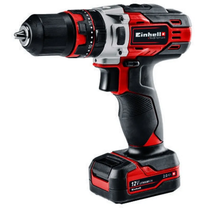 Einhell TE-CD 1 1400 Giri/min Senza chiave 1,18 kg Nero, Rosso