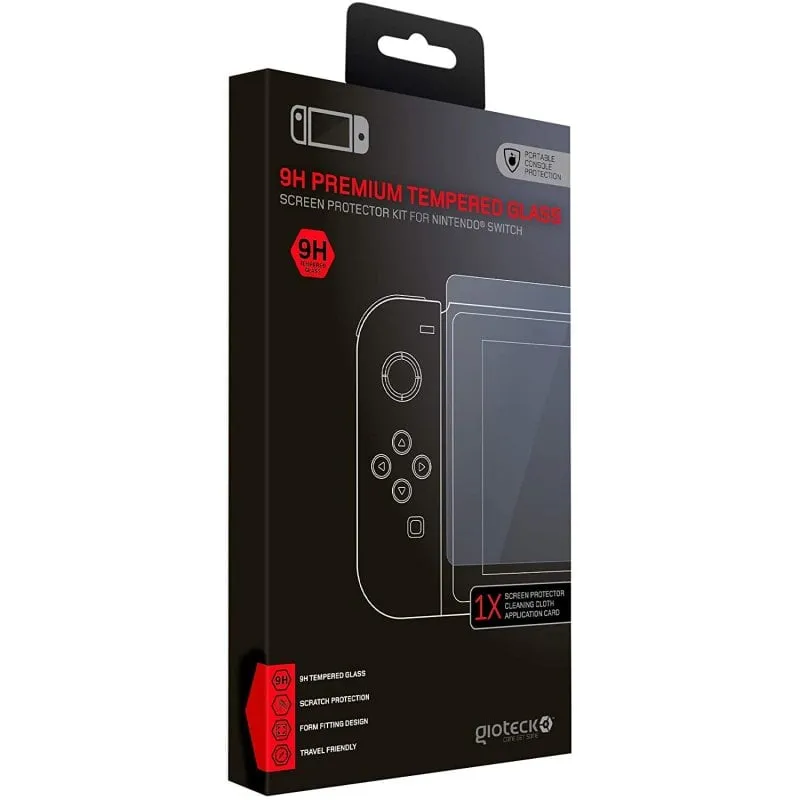 Protezione in vetro temperato Gioteck 9H per Nintendo Switch