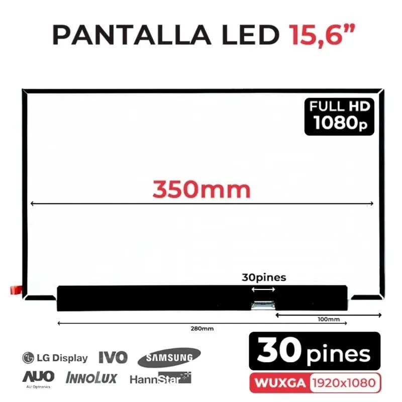 Schermo LED 15.6" per Lenovo IdeaPad 330S-15IKB 81F5 WUXGA IPS
