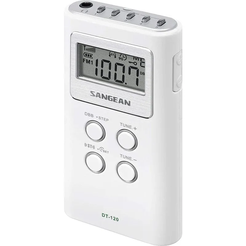 Radio portatile Sangean DT-120 bianca