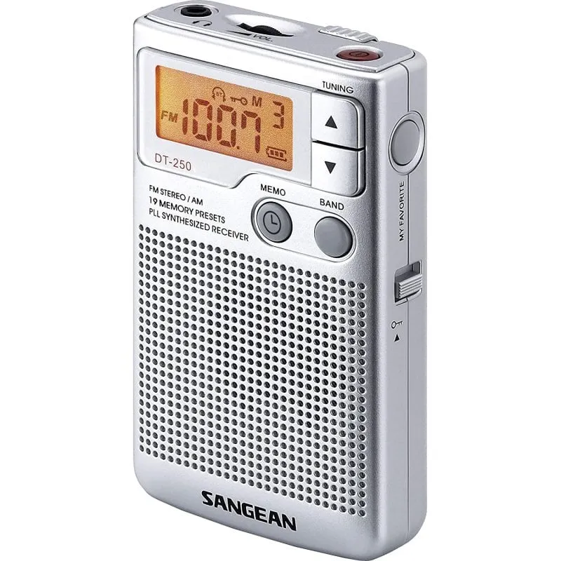 Radio portatile Sangean DT-250 Argento