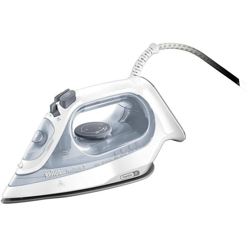 Ferro da stiro Braun TexStyle 3 SI3054GY 2400W Suola Ceramica 180g/min Grigio