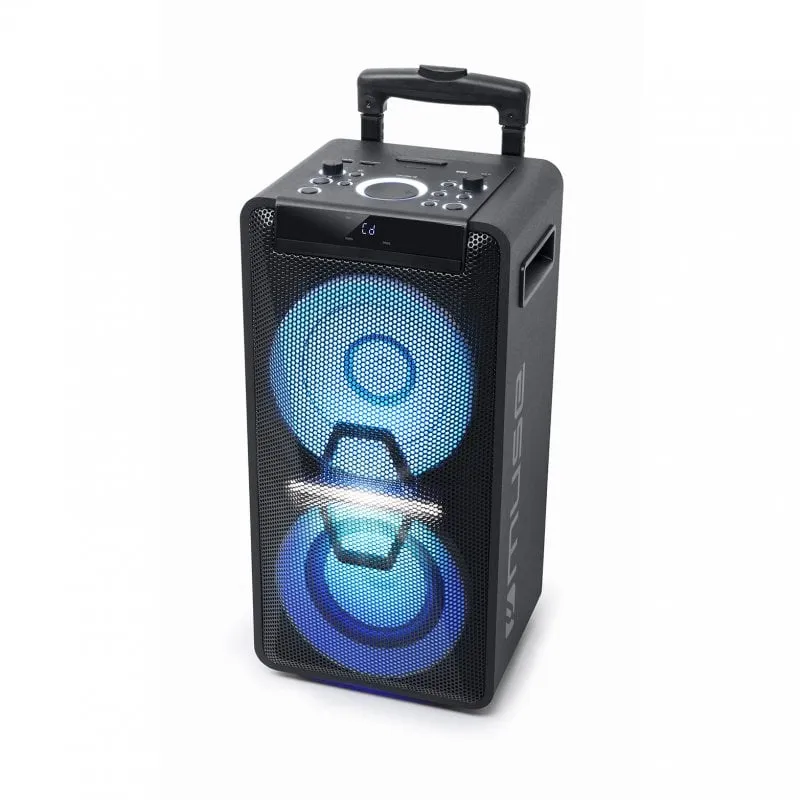 Muse M-1920 Carrello DJ per feste Altoparlante Bluetooth 300W Nero