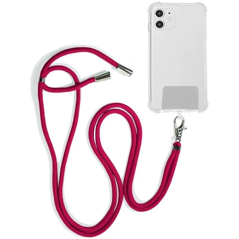 Cool Fucsia Lanyard universale da appendere con tessera per smartphone