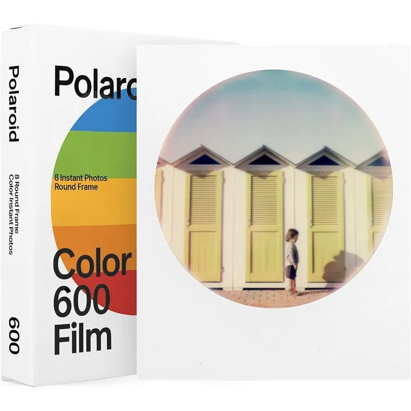Polaroid Pack 8 Pellicole Istantanee Colore Cornice Rotonda per 600