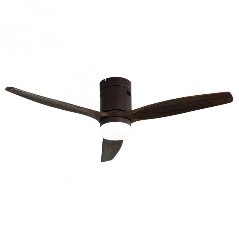 Fabrilamp Aguilon Ventilatore da soffitto con luce e controllo 39W Marrone/Nobile