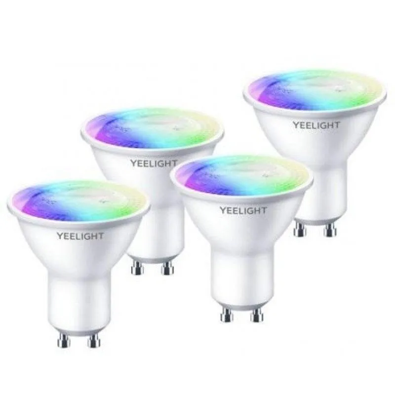 Lampadina intelligente Yeelight W1 Pack 4 GU10 4.5W RGB Wi-Fi