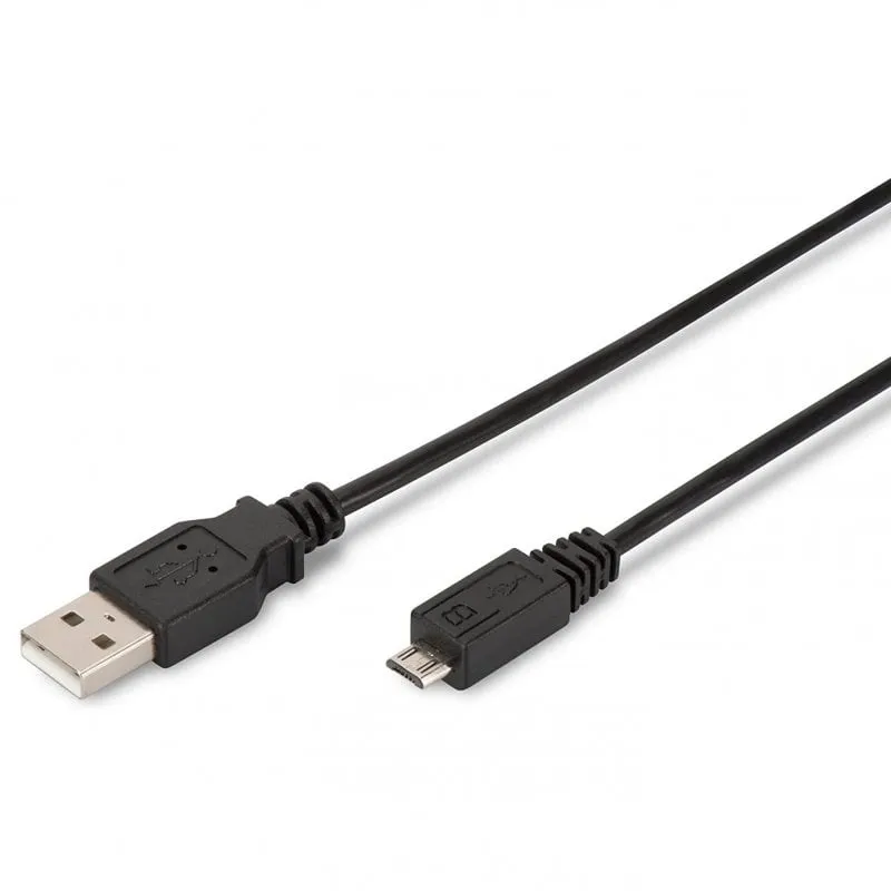 Ewent EC1020 cavo USB 1,8 m USB 2.0 USB A Micro-USB A Nero