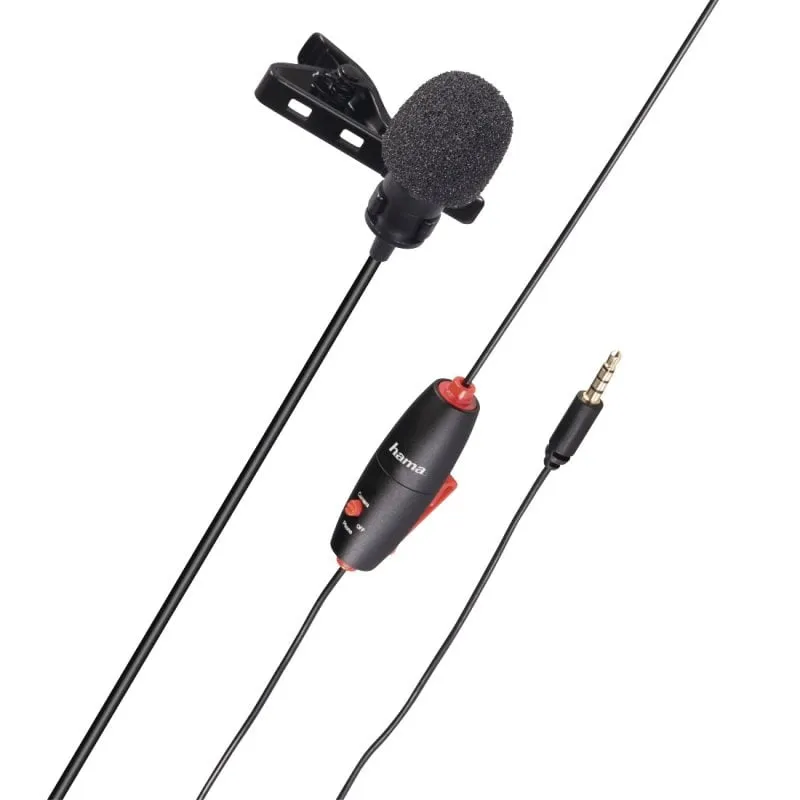 Microfono da bavero lavalier intelligente Hama