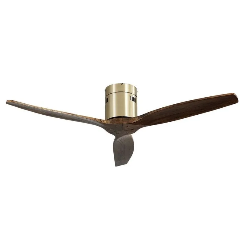 Fabrilamp Aguilon Ventilatore da soffitto e telecomando 39W Quercia