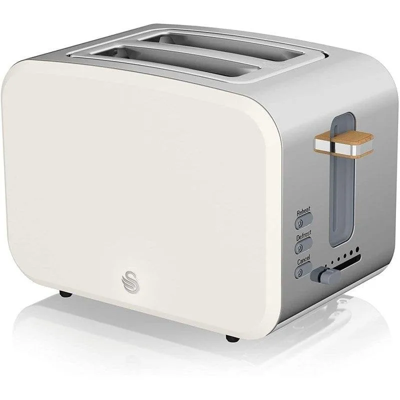 Tostapane Swan Nordic 2 fessure larghe 900 W 6 livelli bianco