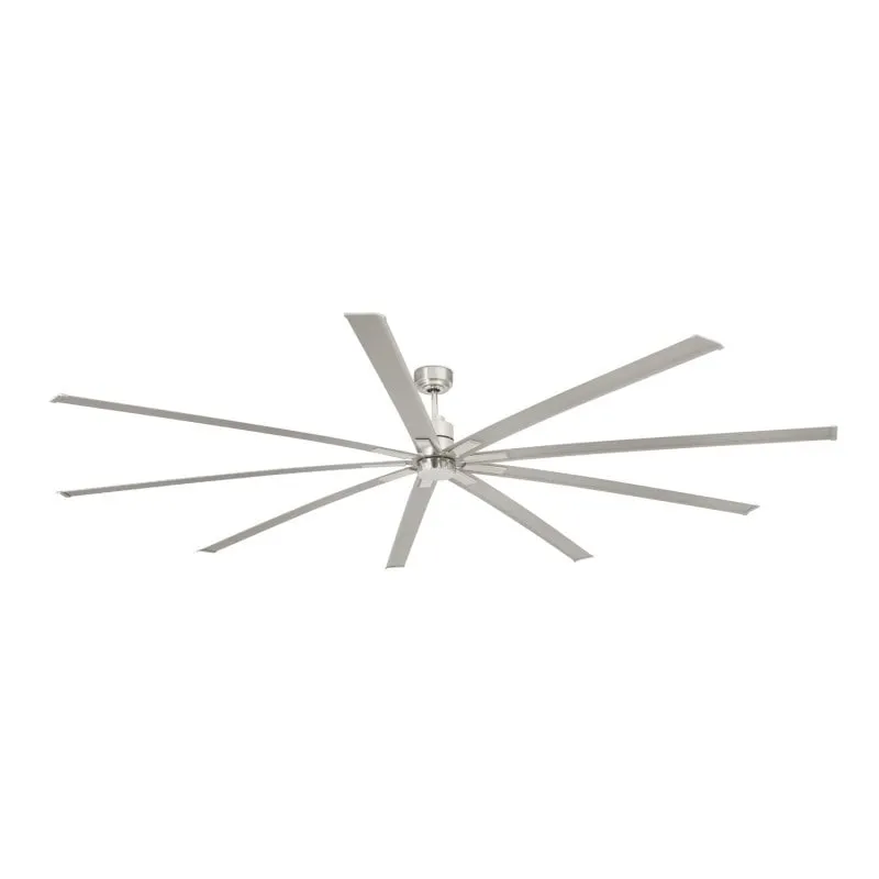 Ventilatore da soffitto Faro Manhattan con luce LED e telecomando 56W nichel opaco