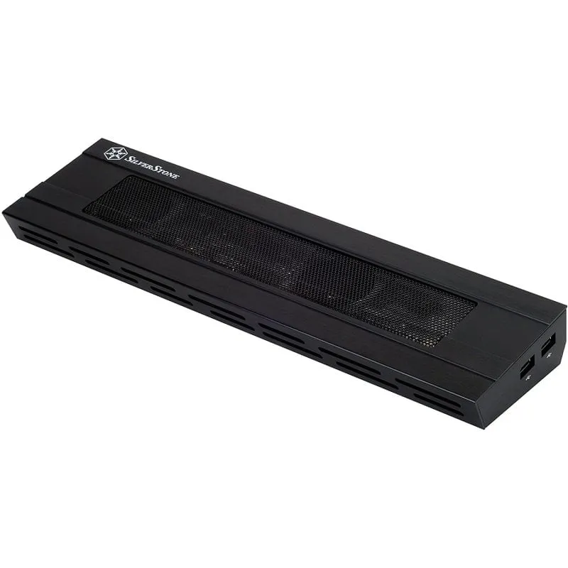 Base di raffreddamento per laptop Silverstone NB02B nera