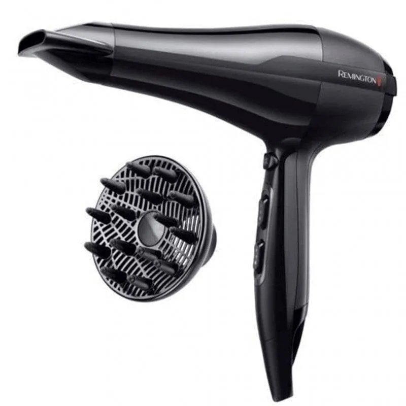 Phon Ionico Professionale Remington Pro-Air AC5999 2300W 3 Temperature 2 Velocità con Accessori Nero