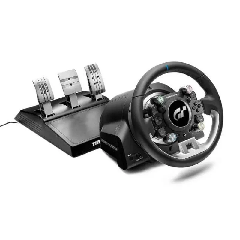 Thrustmaster T-GT II Volant + pedalier 4160823 Nero, Acciaio satinato USB Sterzo + Pedali PC, PlayStation 4, PlayStation 5