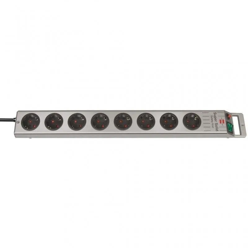 Multipresa Brennenstuhl Super-Solid Line 8 prese con interruttore e protezione extra lunga