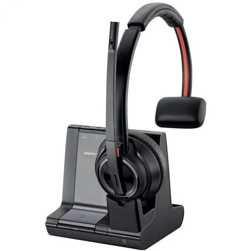 POLY W8210-M, MSFT Auricolare Wireless A Padiglione Ufficio Bluetooth Nero