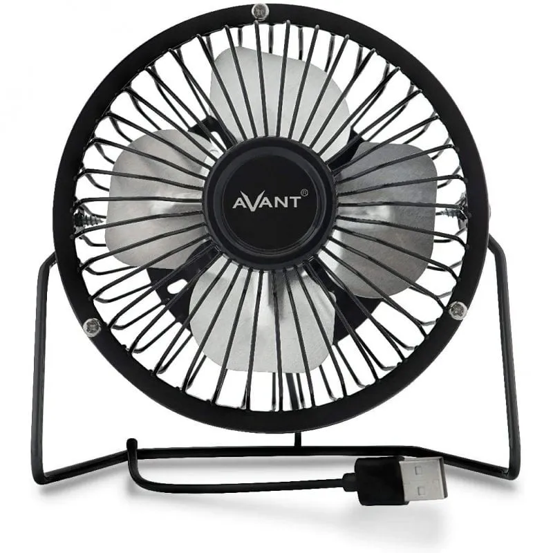 Avant Mini Ventilatore USB 10 cm 3 W Nero