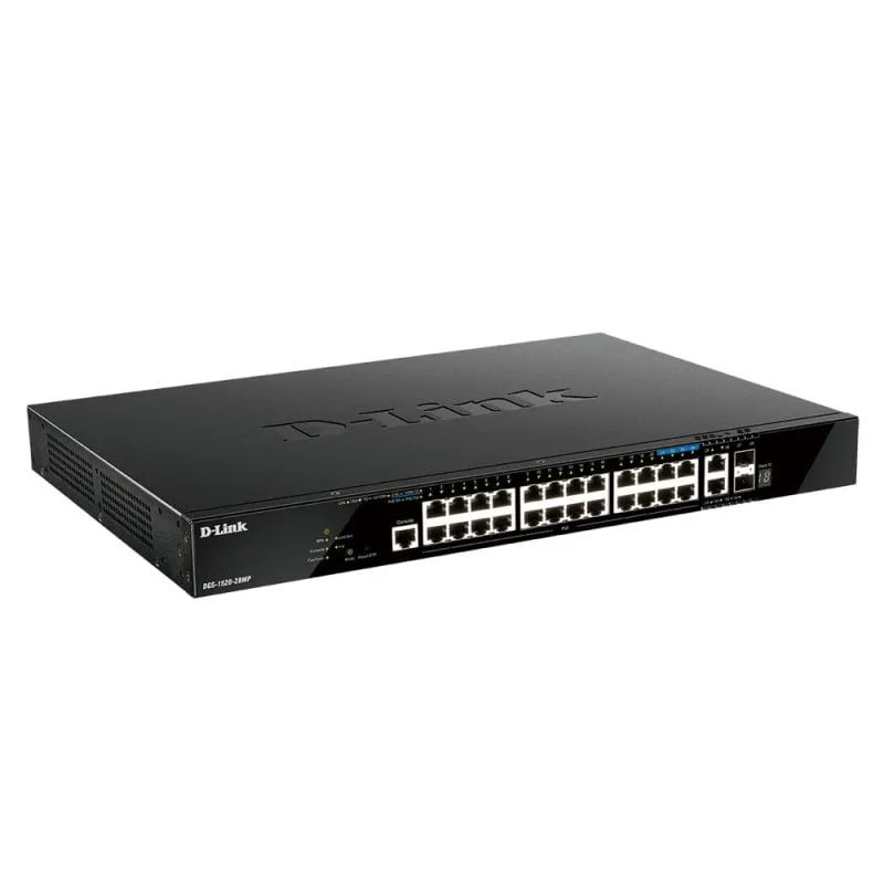 Switch D-Link DGS-1520-28MP 26 porte Gigabit + 2 SFP+