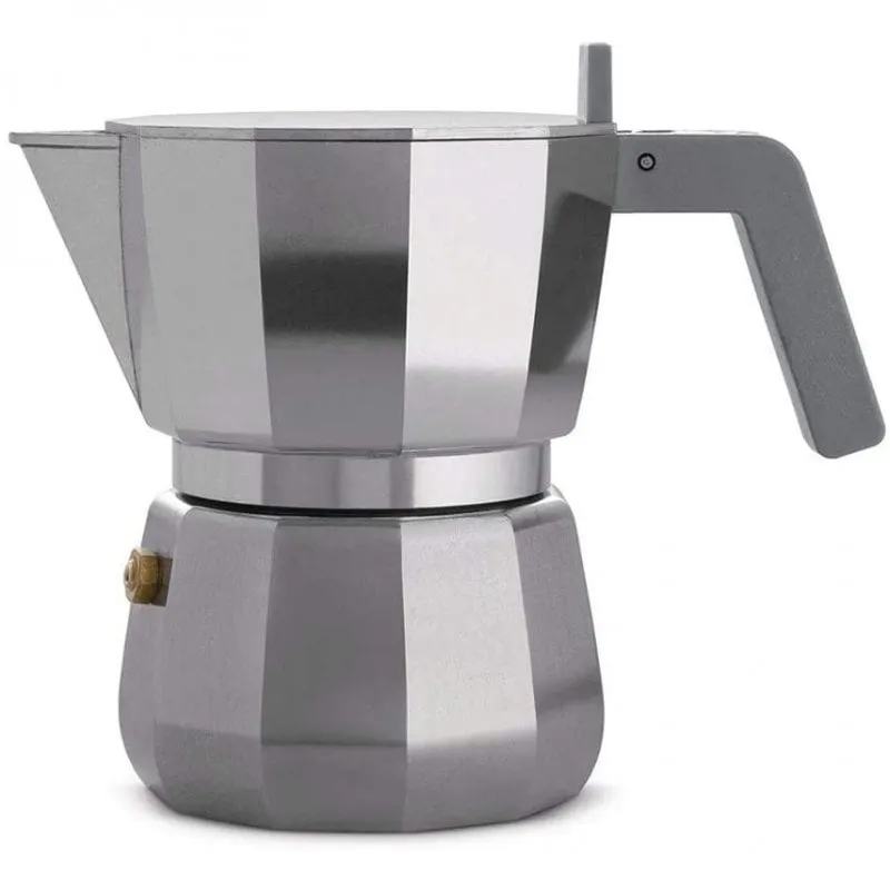 Alessi Moka Caffettiera Italiana 3 Tazze Argento