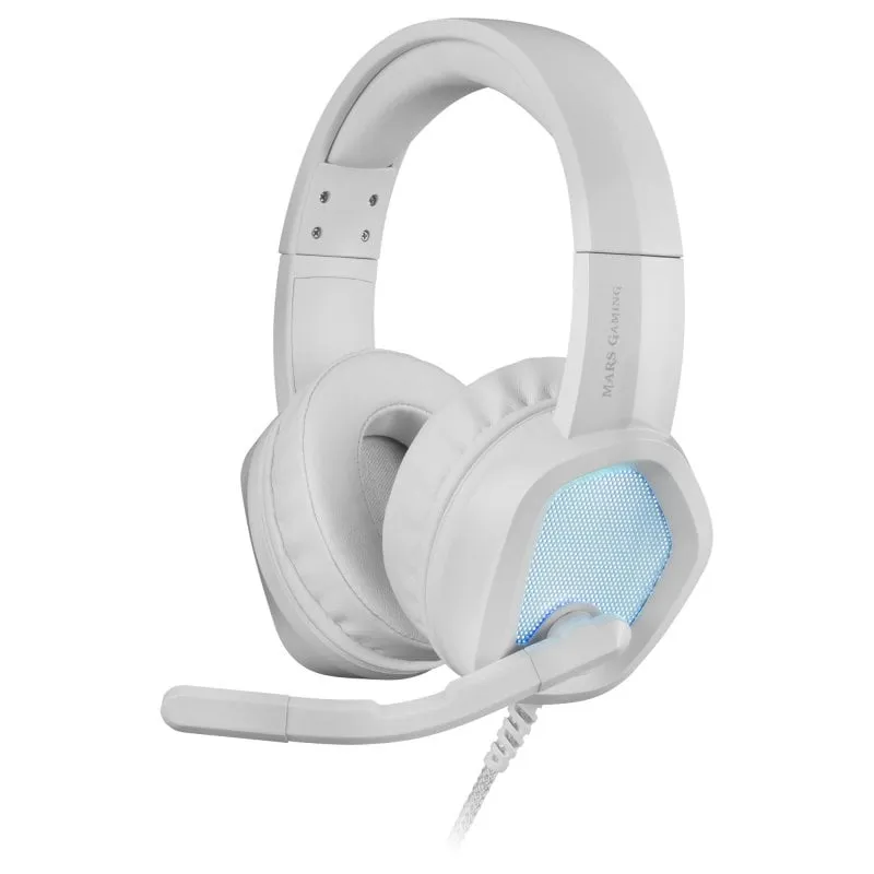 Cuffie da gioco RGB Mars Gaming MH320W bianche
