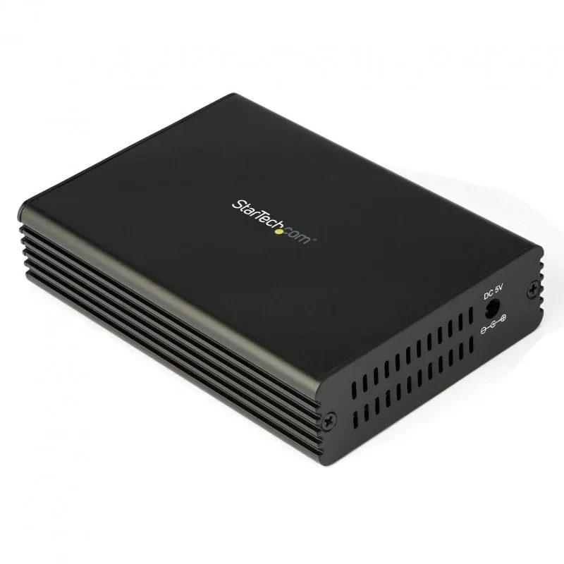 StarTech.com Convertitore multimediale Ethernet in fibra 10GbE per rete 10Gbps NBASE-T SFP a RJ45 Multigigabit monomodale / multimodale Fibra ottica a rame Rete Ethernet a ponte in fibra