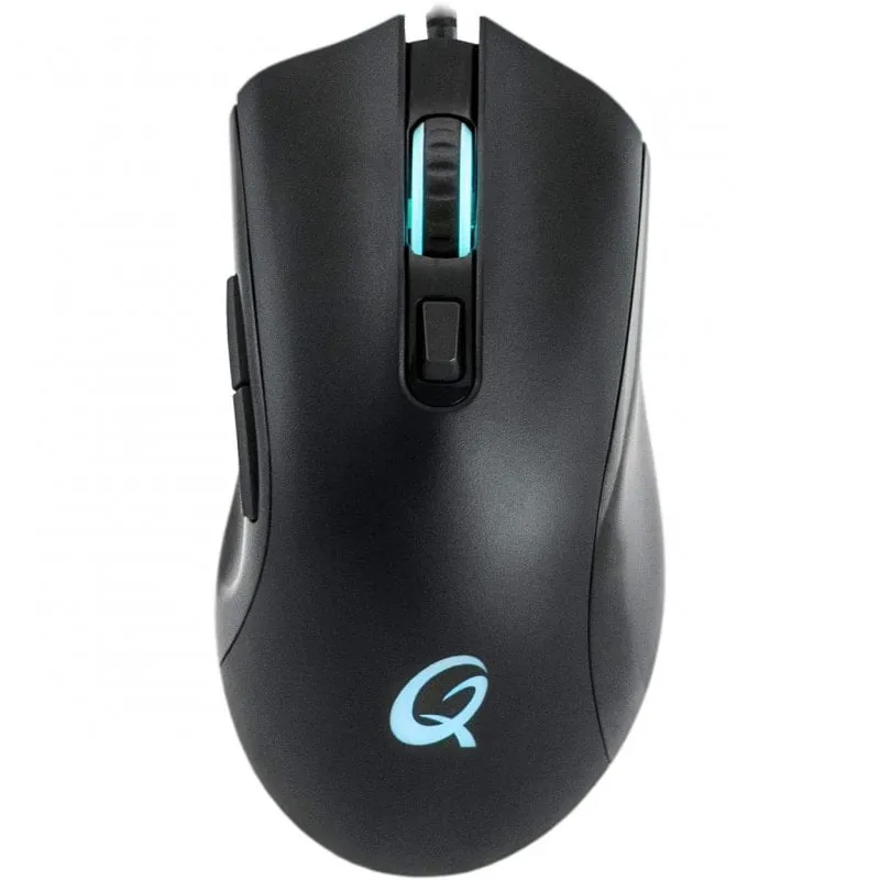 Mouse da gioco QPad DX120 12000 DPI Nero
