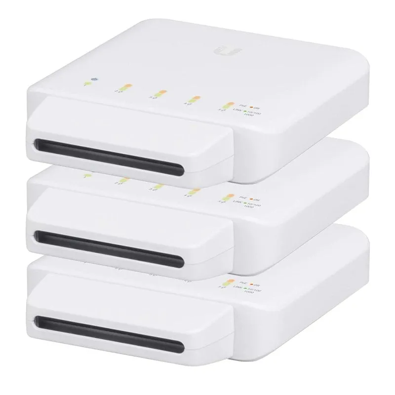 Switch Ubiquiti UniFi Flex Pack 3 5 porte Gigabit