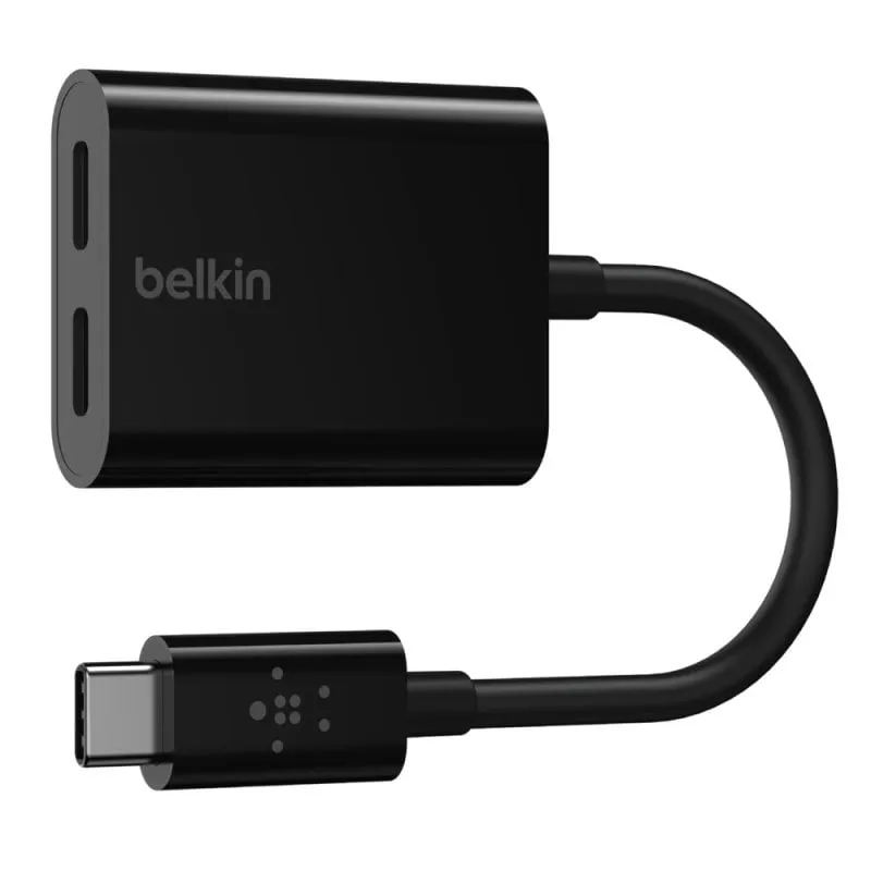 Adattatore Belkin da USB-C a 2xUSB-C Nero