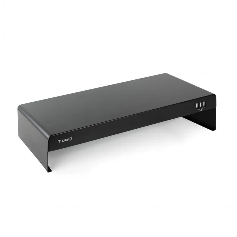 TooQ TQMR0124 Supporto per monitor/laptop con 3 porte USB Nero
