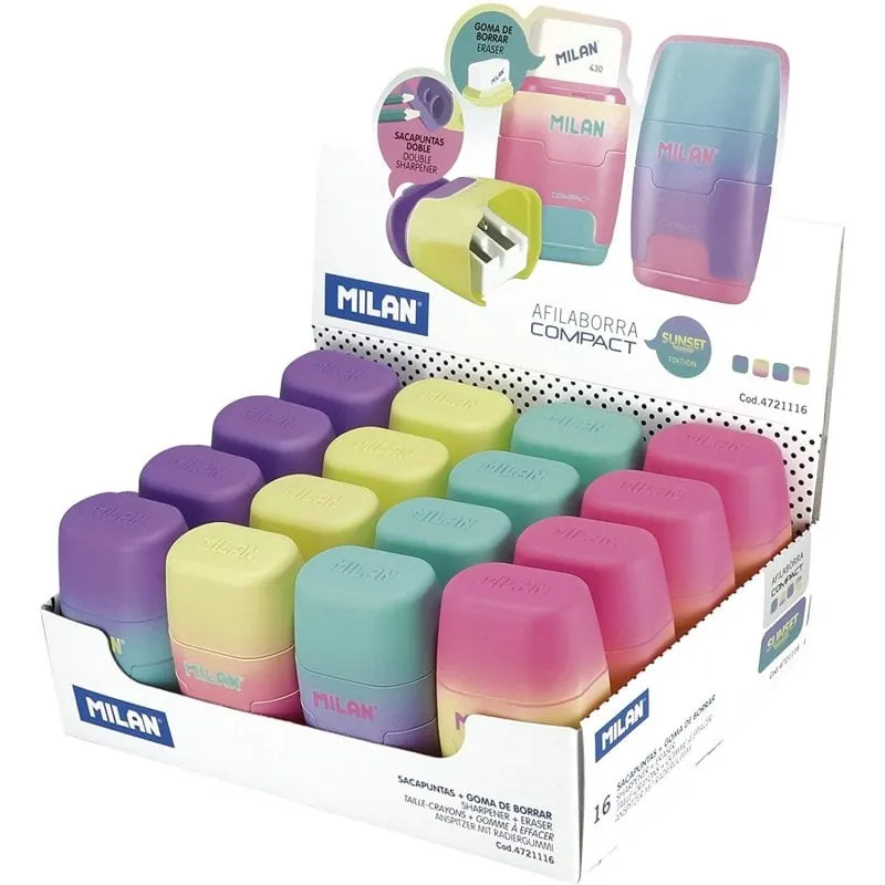 Milan Sunset Compatto Scatola da 16 Temperalini Doppi Colori Assortiti