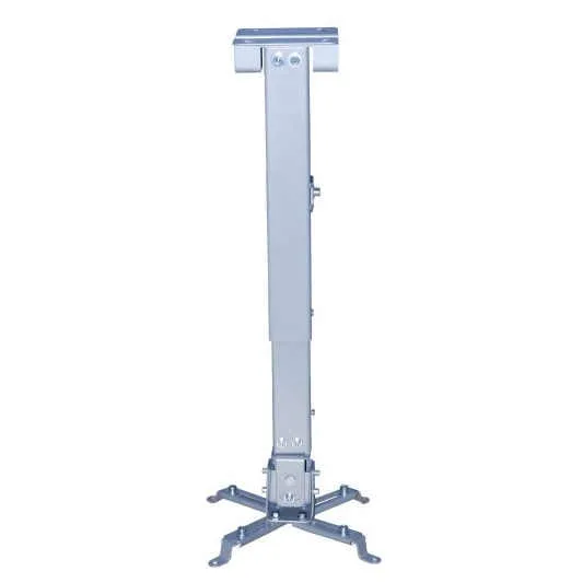 TooQ Supporto Universale per Proiettore da Soffitto Inclinabile Argento
