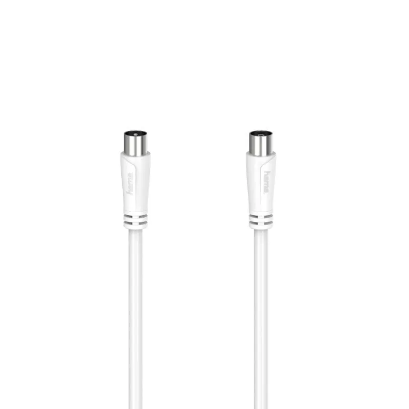 Cavo antenna coassiale Hama maschio/femmina 5 m bianco