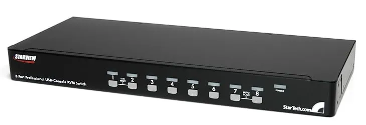 StarTech.com Kit Switch KVM USB montabile a rack 1U 8 porte con funzione OSD e cavi