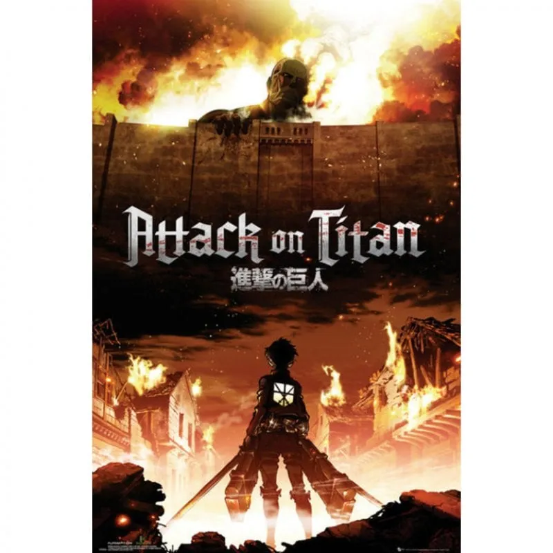 GB Eye Maxi Poster L'attacco dei Giganti Key Art 91,5x61cm